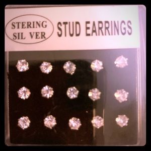 Sterling Silver Cubic Zirconia Earrings